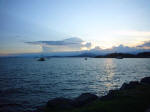 Sunset at the Pacific (southern) end of the Canal.
